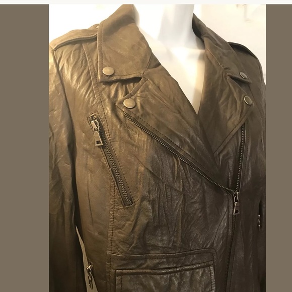 Victoria’s Secret REZREKSHN Esther Chen Leather Bomber jacket Coat Motorcycle - Picture 6 of 8
